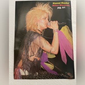 Vintage Rock Pinup of Michael Monroe